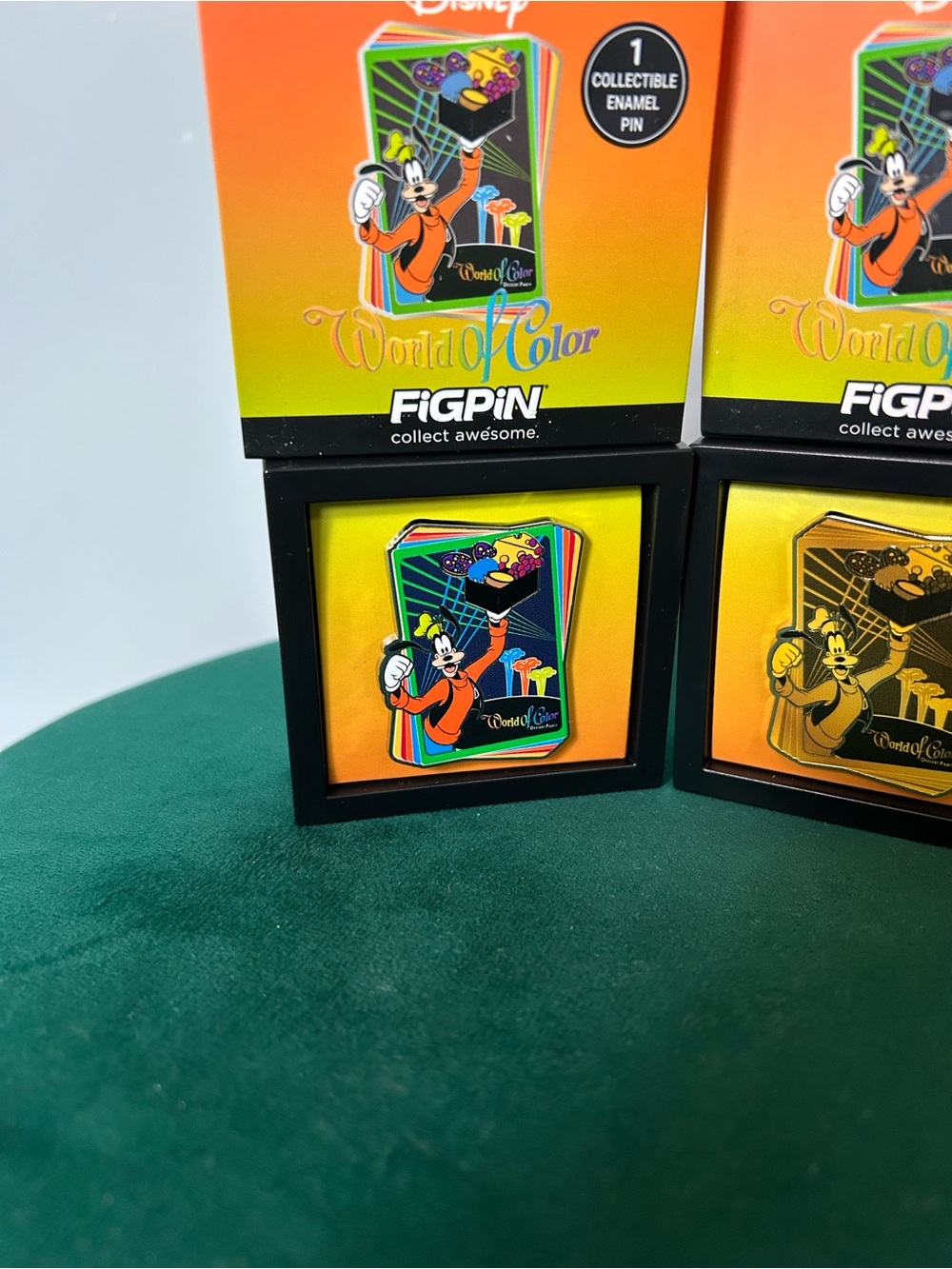 Disneyland World Of Color Figpin DCA Goofy Disney Pin FULL SET Ultra/Rare/Common - Picture 5 of 7
